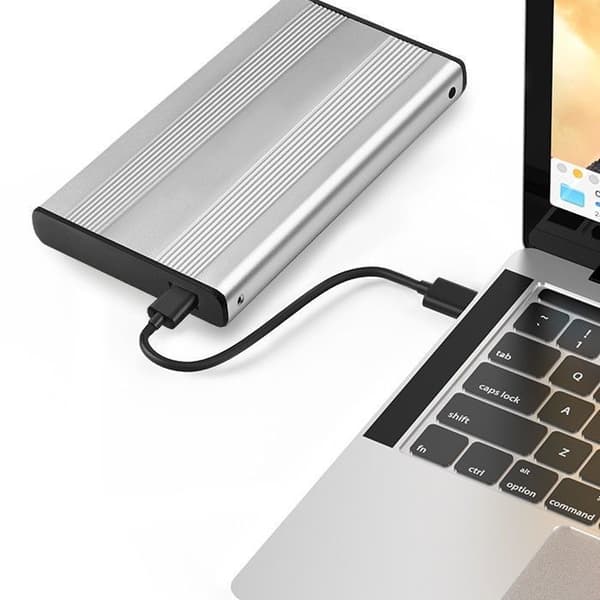 Ficklåda - Qoltec - 51871 - SSD SATA3 HDD 2,5' - USB 3.0 - Silver