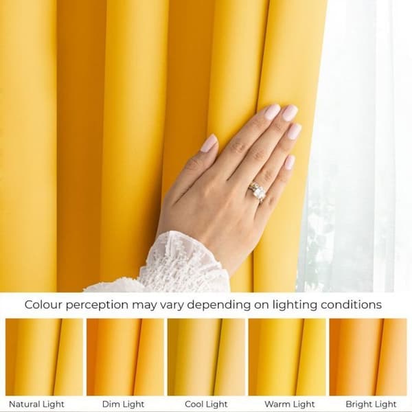Gardiner - CARLI - Gulaktig - 200 x 270 cm - 100% Polyester