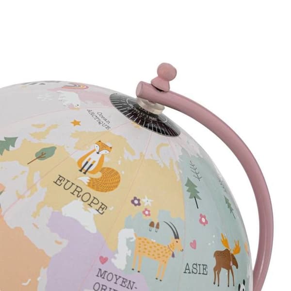 Globus barn D.20cm metallbas rosa - Atmosphera Inredningsdesigner