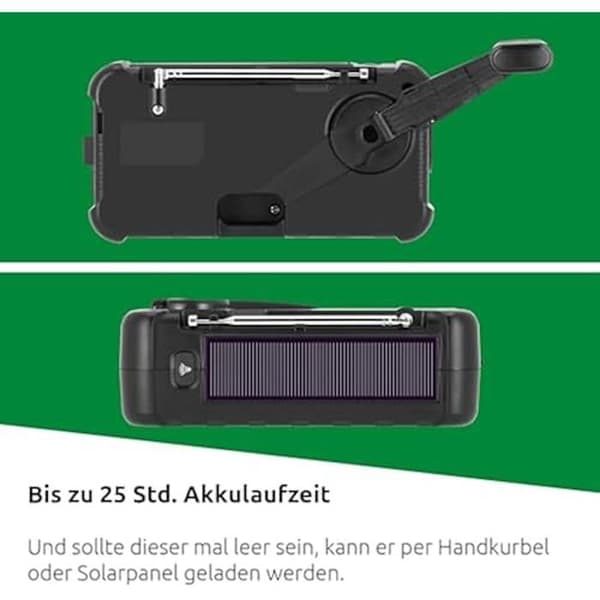 Solradio - TECHNISAT - TECHNIRADIO SOLAR 2 - DAB+/FM - Solpanel & vev - LED-lampa, USB-laddning