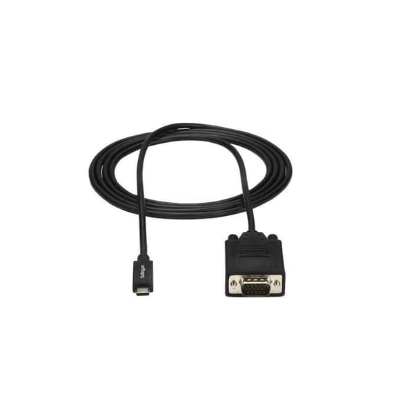 Videoadapter - STARTECH - USBC till VGA - Svart - För datorer och bildskärmar