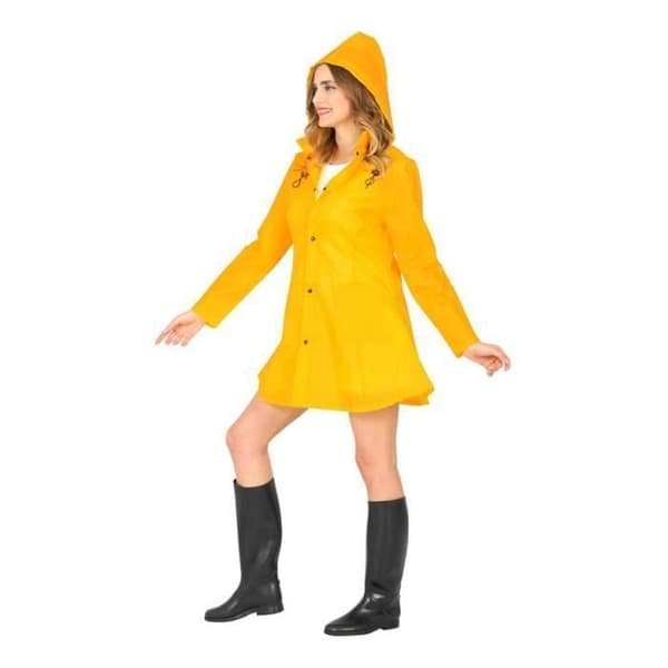 Kostym - WIDMANN - Vattentät Poncho - Gul - Vuxen - Unisex
