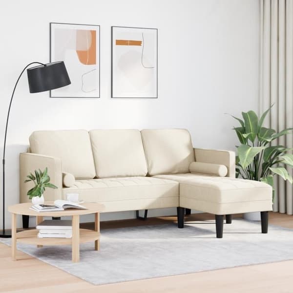 Köpsoffa hörn i lin 3 platser 160 cm