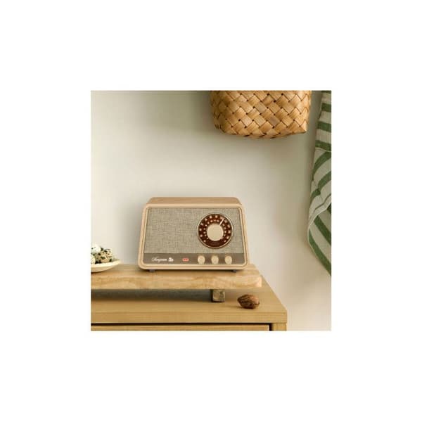 Bordradio - Sangean - WR-101 - Bluetooth - AUX - Ljus trä