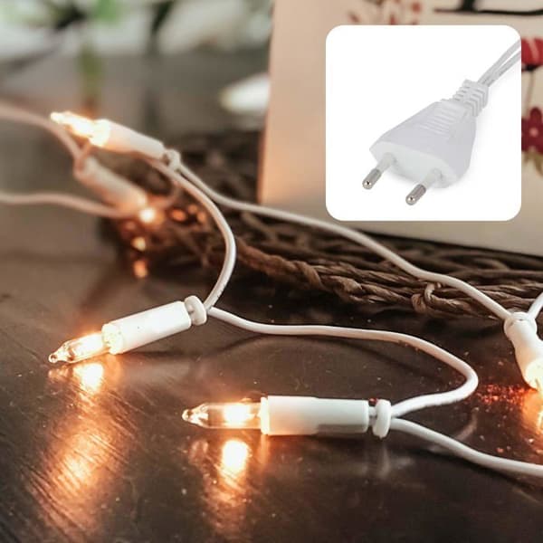 Inomhusbelysning - Hellum - 832082 - 5,85 m - 20 lampor - Vit kabel