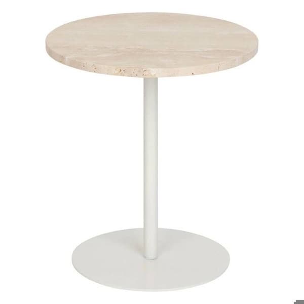 Celen sidobord travertin vit 40x45cm - Atmosphera Inredningsdesigner