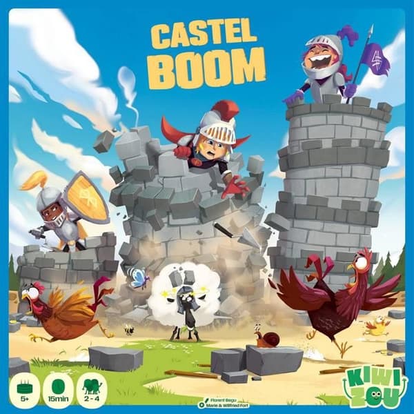 Stämningsspel - Castel Boom - 1 spelbräda - 24 ruiner - 32 mynt