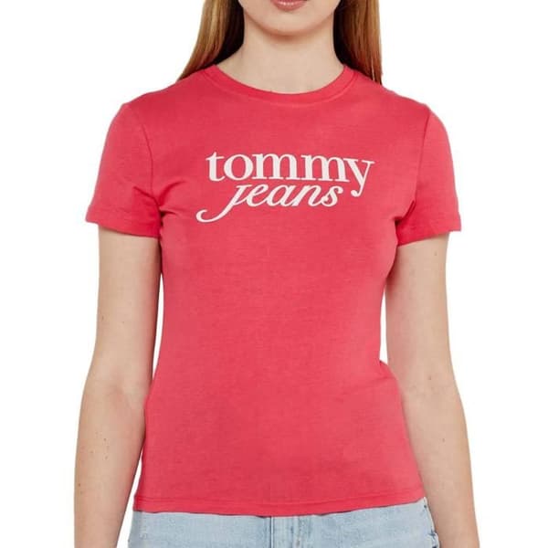 T-shirt Rosa Dam Tommy Hilfiger Essential