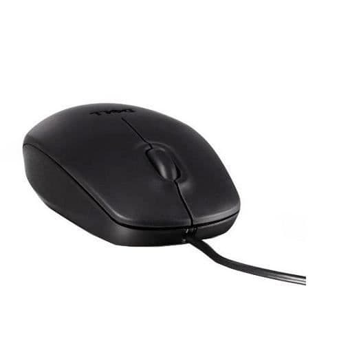 Mus - DELL - 11D3V - USB - 1000 DPI - Optisk - Svart