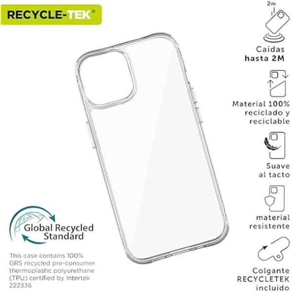 Stötsäker skal - MUVIT - iPhone 16 Pro - Transparent - Lätt - Flexibel