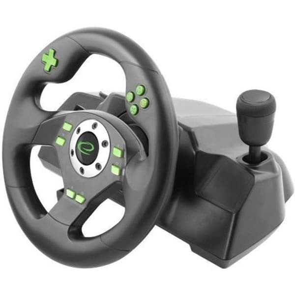 Flygande ensemble och pedaler - Esperanza - DRIFT - Trådad - PC och PS3 - Svart