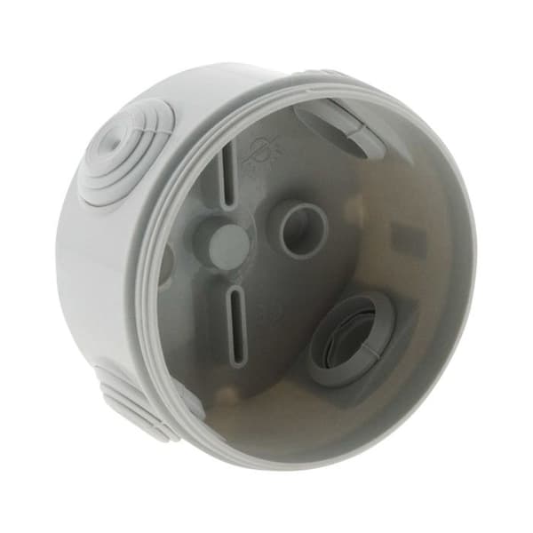 Vattentät låda Ø80x45mm IP55 - Grå - Zenitech