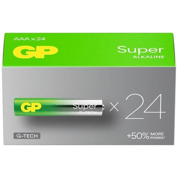 GP Super Pile LR3 (AAA) alkaliska 1.5 V 24 st