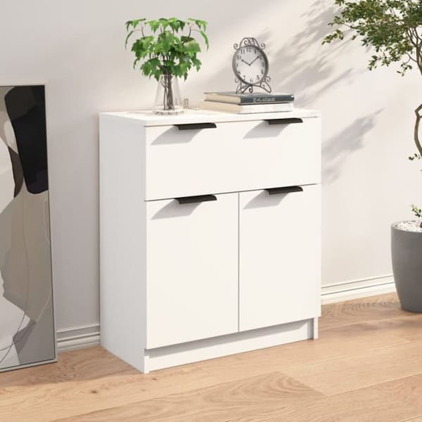 811088 vidaXL Skänk Vit 60x30x70 cm Konstruerat trä