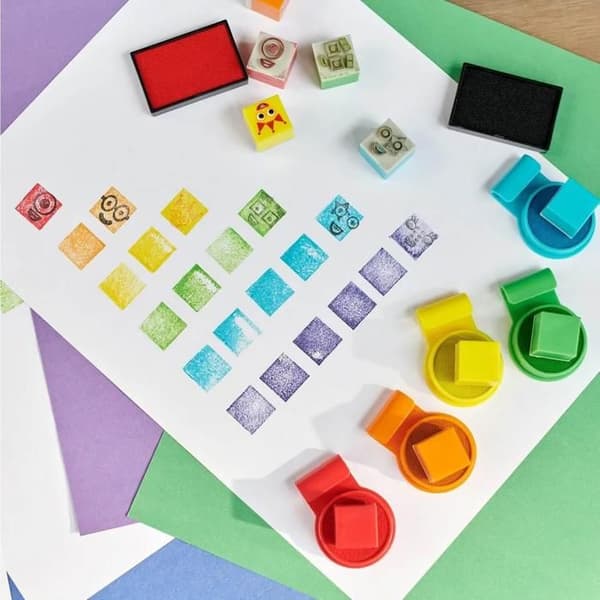 Set kreativt: stämplar Numberblocks Stampoline Park