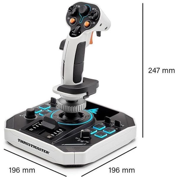 Joystick spatial - THRUSTMASTER - Sol-R 2 HOSAS Space Sim Duo - Ambidexter - 88 knappar - H.E.A.R.T. teknik 16 bitar