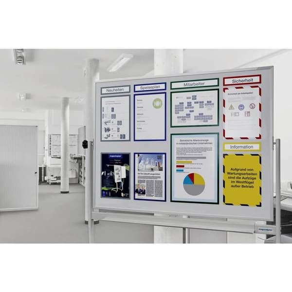 Magnetram - TOPSIGN - 232x52mm - Vit - Magnetoplan