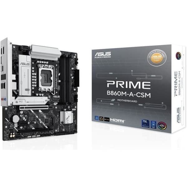 Moderkort - ASUS - PRIME B860M-A-CSM - Intel B860 LGA 1851 (Socket V1) micro ATX