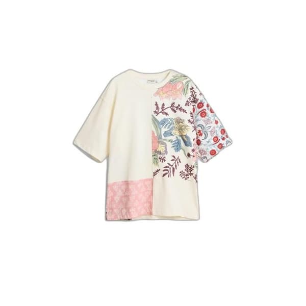 Blommönstrad t-shirt med utskärning Desigual
