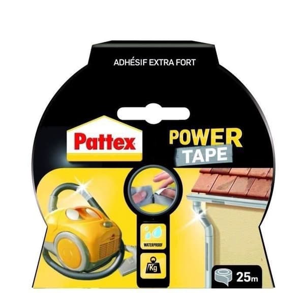 grå självhäftande krafttejp 25 meter - PATTEX