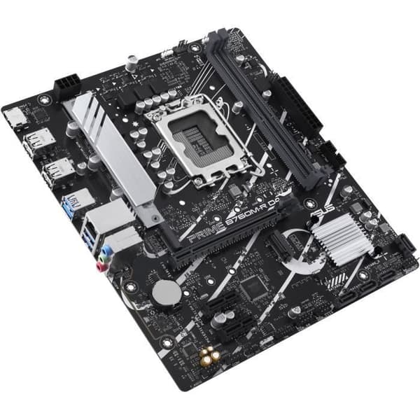 Moderkort - ASUS - PRIME B760M-R D4 - Intel B760 LGA 1700 micro ATX