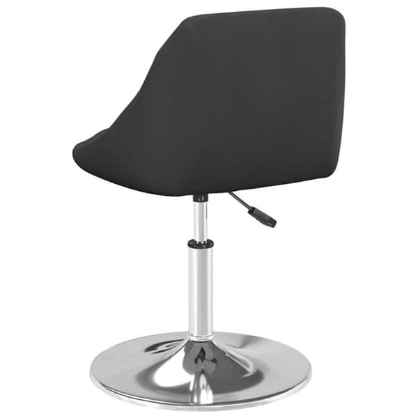 vidaXL Matstolar Snurrande 2 st Svart Sammet 335280