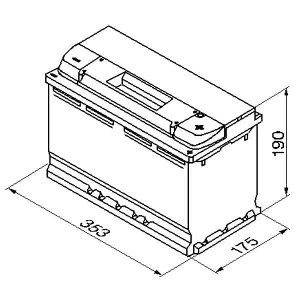 Bosch S5013 100Ah / 830A batteri