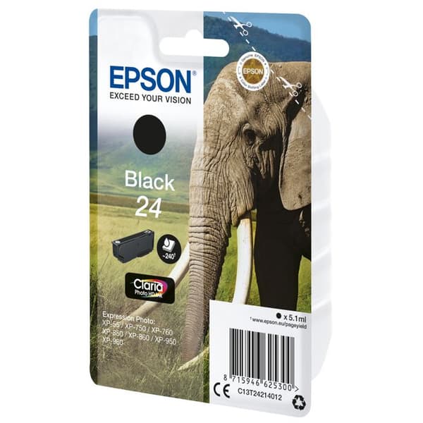 Epson bläckpatron ELEFANT SVART