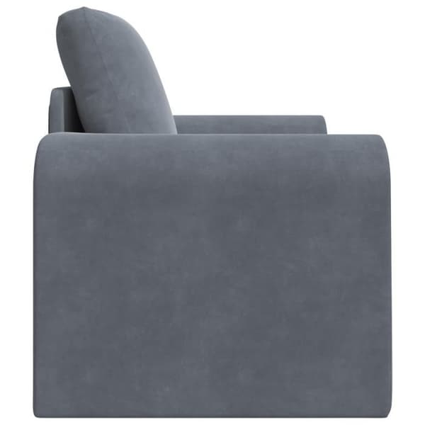 Soffa Säng 2 i 1 Mörkgrå 98x71x83 cm Sammet
