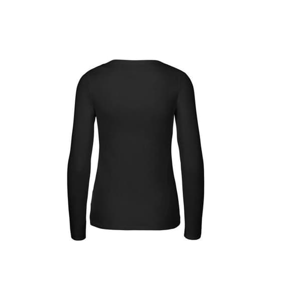 Långärmad T-shirt KVINNA NEUTRAL - Svart
