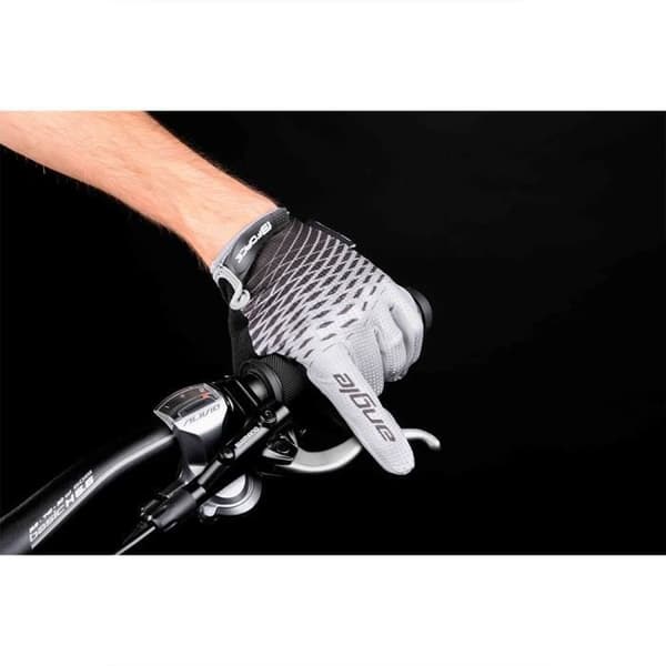 MTB-handskar - FORCE - ANGLE - Grå-svart - Långa ärmar - Andningsbara - Unisex