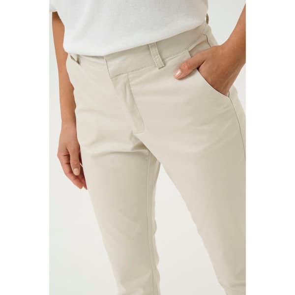 Kvinnor byxor KAFFE Lea Chino