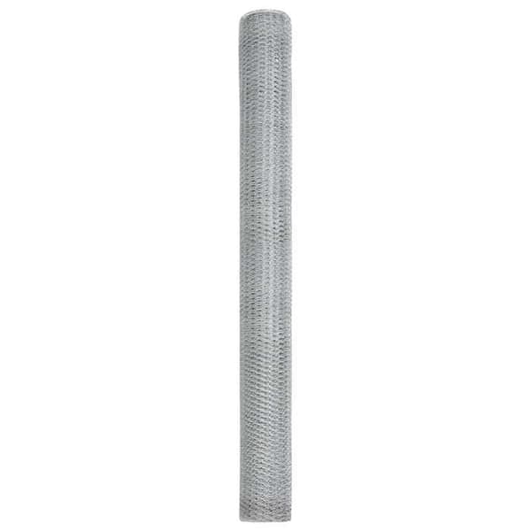 vidaXL Hexagonal stängsel Silver 1,6 x 25 m Galvaniserat stål 42005698
