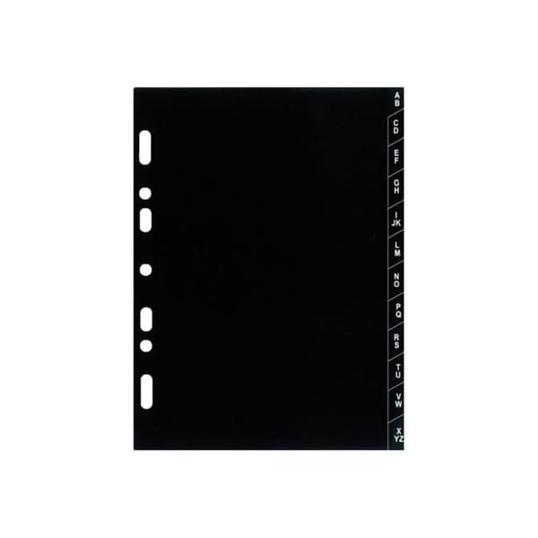 Exacompta Divider 100 x 140 mm med svarta flikar