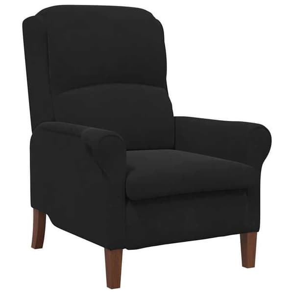 vidaXL fåtölj Svart Sammet 42009863