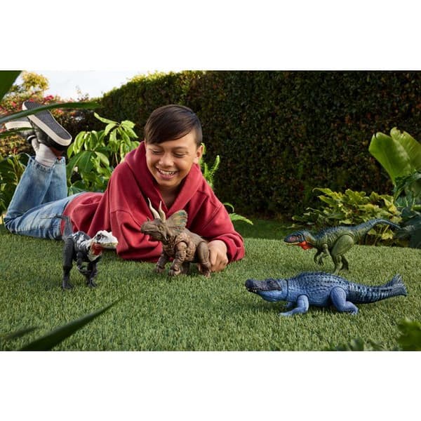 Jurassic World - Rörlig figur Chilantaisaurus Stora fälla - Lektoy - Jurassic World - JGB95