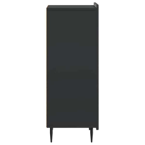 vidaXL Buffé Svart 34,5 x 33 x 92 cm Ingenjörsträ 894366