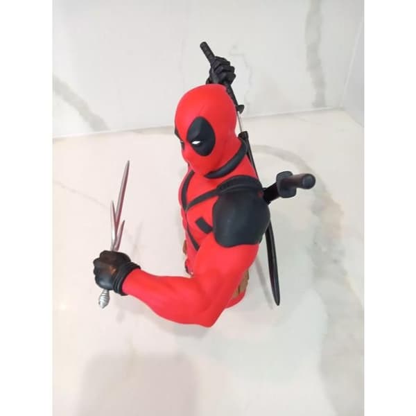Byst med spargris - MONOGRAM - Ny Deadpool - 20 cm - Röd - Unisex