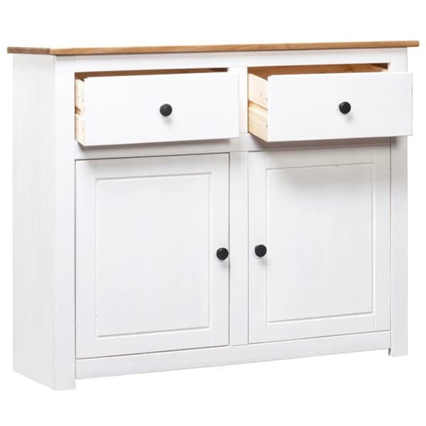 vidaXL sideboard Vit 93x40x80 cm Pine Panama Range 282699