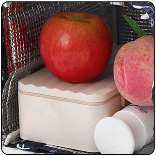 Lunchbox - LEAN - 24 cm - Isolerad väska - Rosa - Rektangulär - Kontemporär