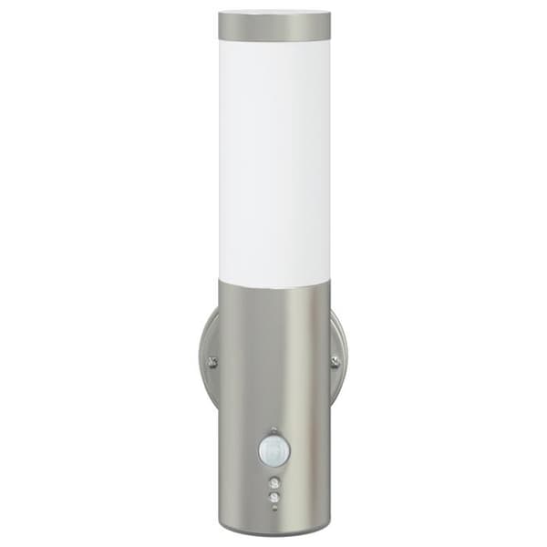 Utomhusvägglampa med sensor Silver Rostfritt stål IP44