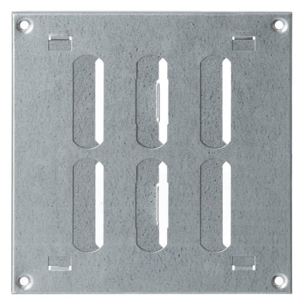 Rektangulär ventilationsgaller - STEINBERG14 - MRR - 150x150 mm - galvaniserat stål - justerbara lameller