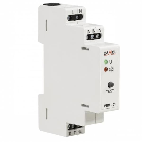 Modulrelä bistabil - Zamel - PBM-01 - 230VAC - DIN-skena - 16A