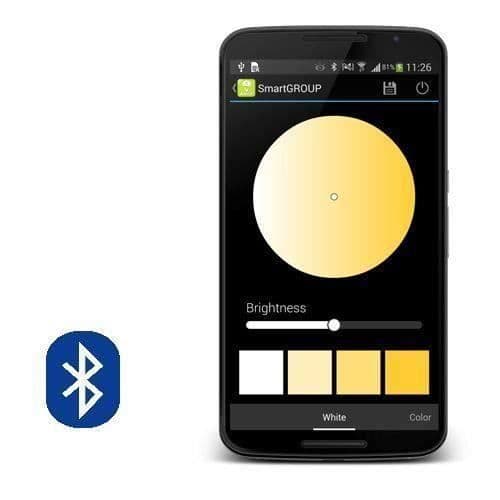 AWOX E27 vit LED-lampa ansluten bluetooth SML2-W13-E27