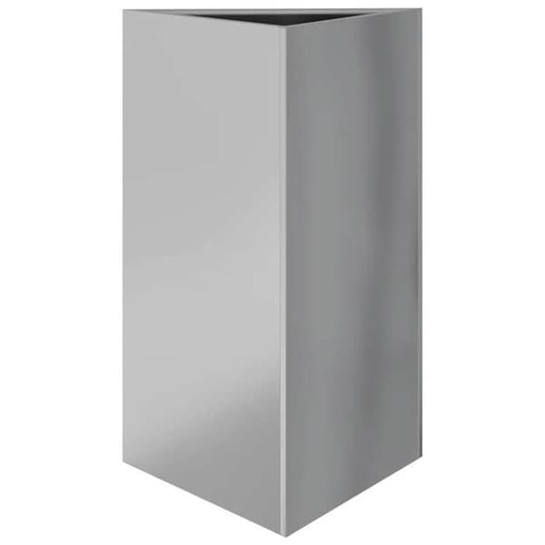 vidaXL Blomlådor 2 st triangulär 50x43x75 cm galvaniserat stål 851182