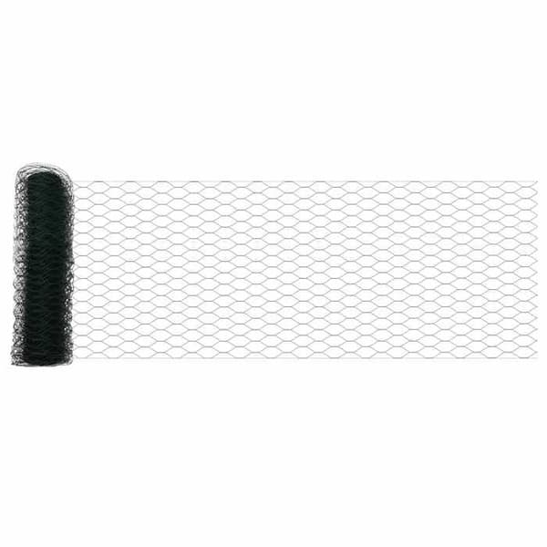 vidaXL Hexagonal stängsel Grön 0,4 x 10 m PVC 42005331