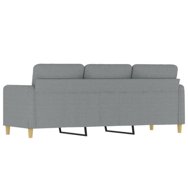 vidaXL 3-sits soffa Ljusgrå 180 cm Tyg 359486