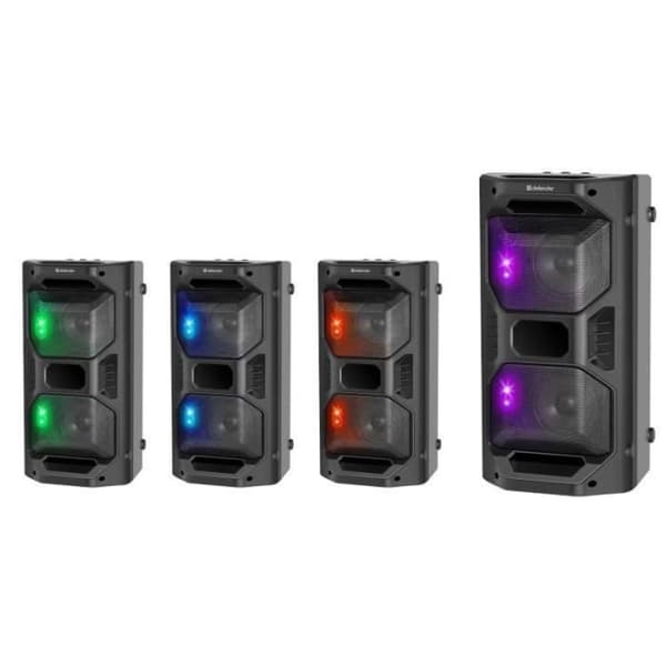 Bärbar högtalare - DEFENDER - Rage 50 W - Bluetooth 5.0 - FM - USB - TWS