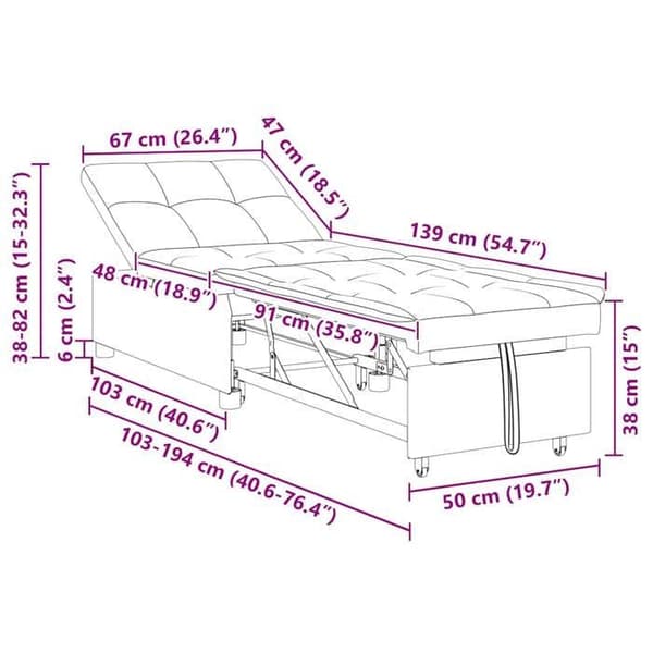 vidaXL Sängsoffa Gul 194 x 67 x 82 cm Sammet 42008601