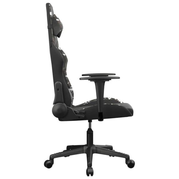 Massagespelstol svart och kamouflageläder